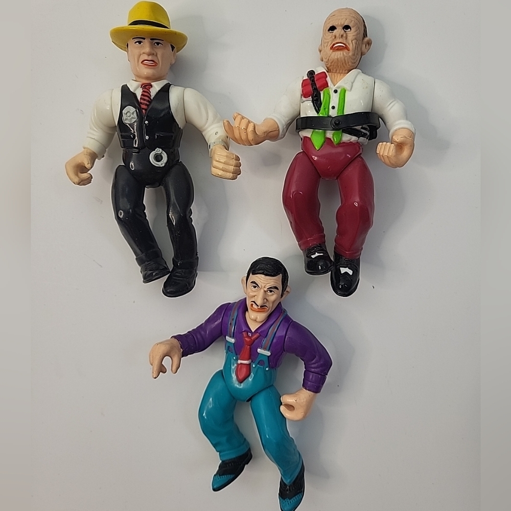 1990 Vintage Playmates Dick Tracy Action Figures Set of 3